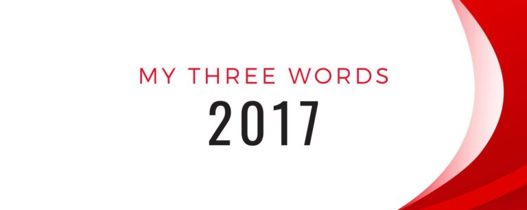 My Three Words for 2017
