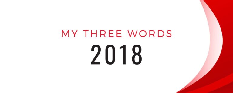 My Three Words for 2018